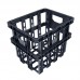 PLASTIC STACKABLE GENERAL PURPOSE CRATE - BLACK